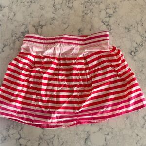 Hunter for Target Girls Red and Pink Striped Skort Size XS 4/5